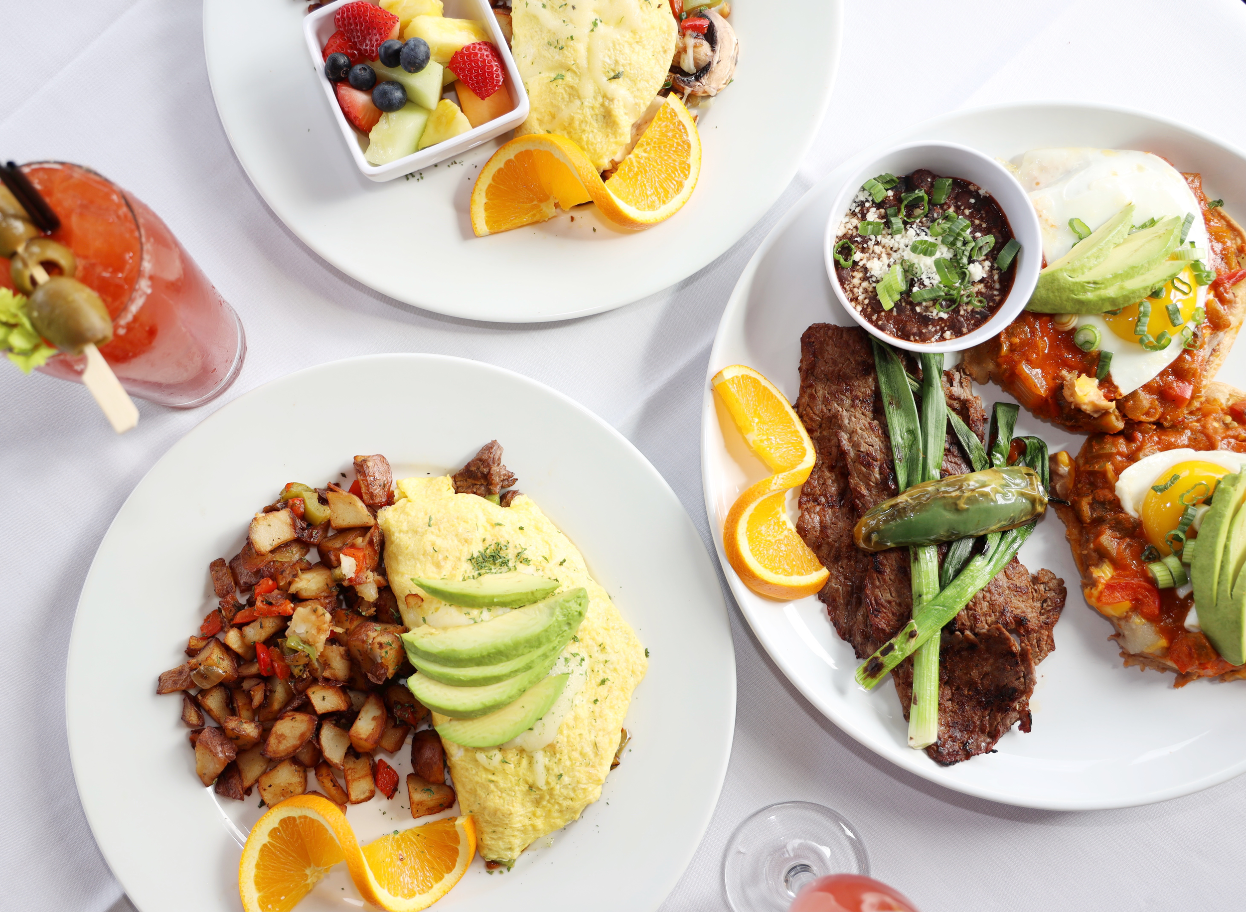A welcoming table set with seafood dishes